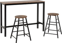Athens Breakfast Bar Set - Acacia Effect