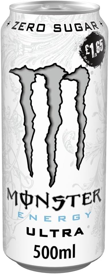Monster Energy Drink Can - 500ml - Ultra White (12Pack)