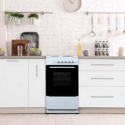 Montpellier CSE46W 50cm Electric Cooker in White