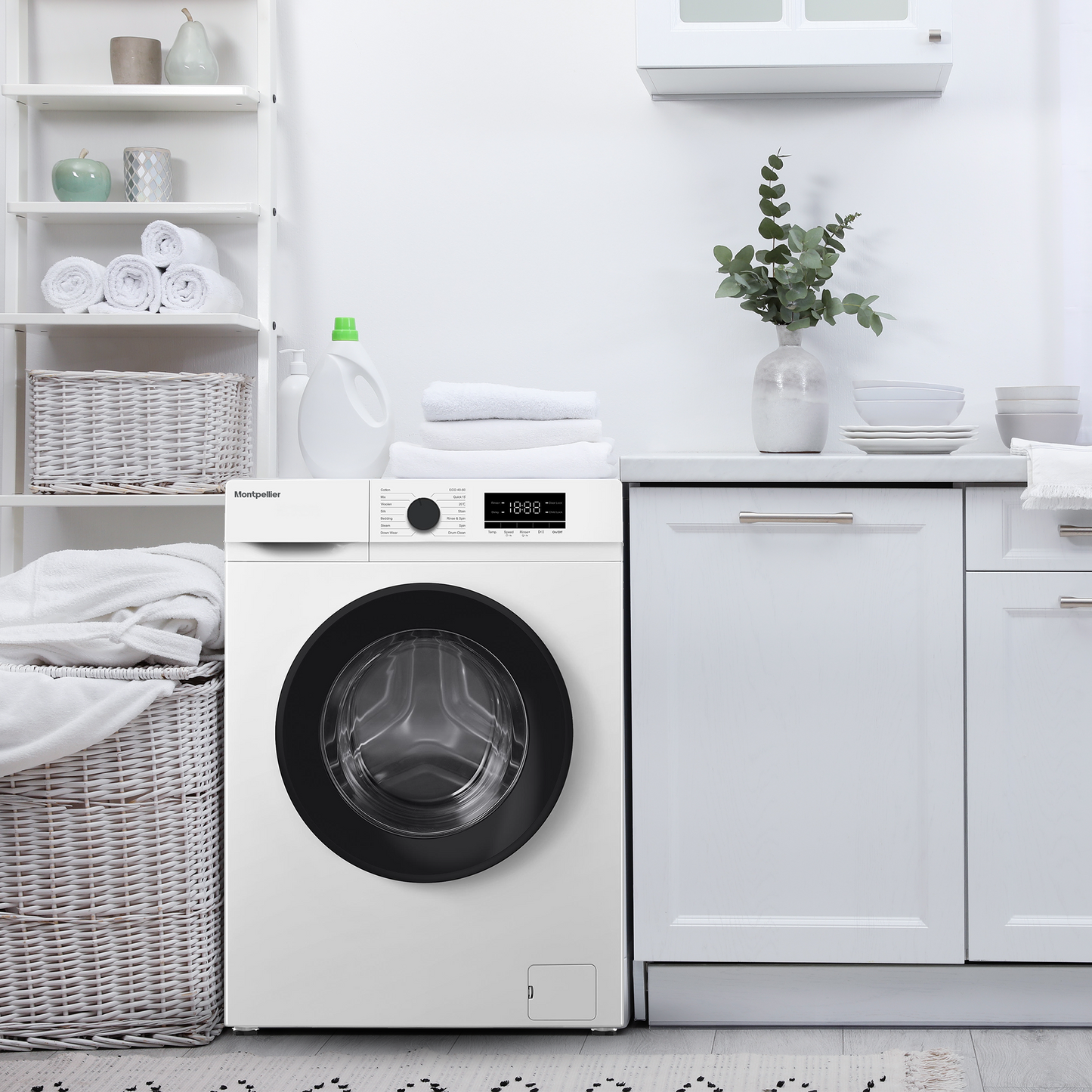 Montpellier MDA61CWM 6Kg 1000rpm Washing Machine in White