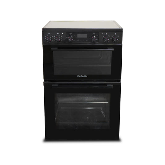 Montpellier MDAFCD60FK 60cm Ceramic Double Cooker in Black