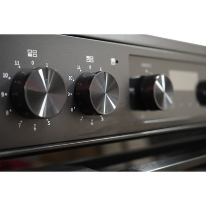 Montpellier MDAFCD60FK 60cm Ceramic Double Cooker in Black