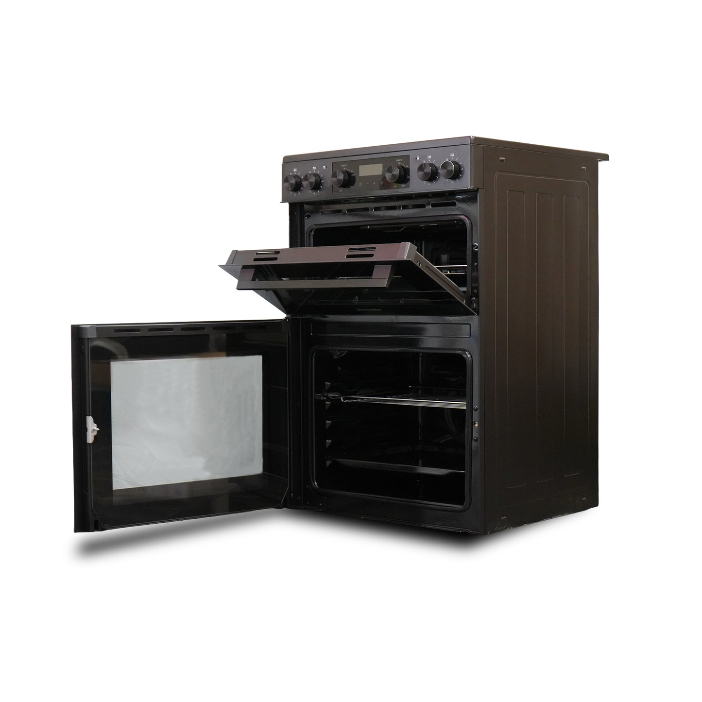 Montpellier MDAFCD60FK 60cm Ceramic Double Cooker in Black