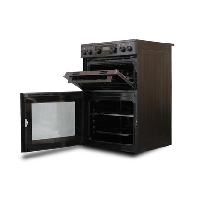 Montpellier MDAFCD60FK 60cm Ceramic Double Cooker in Black