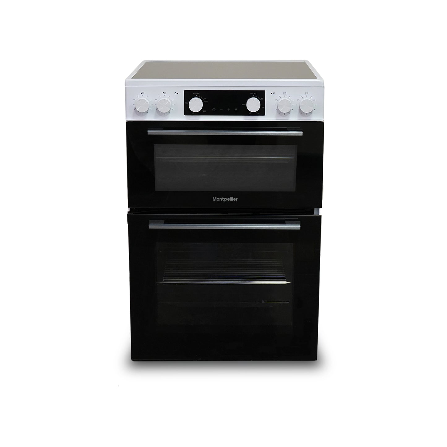 Montpellier MDAFCD60FW 60cm Ceramic Double Cooker in White