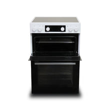 Montpellier MDAFCD60FW 60cm Ceramic Double Cooker in White