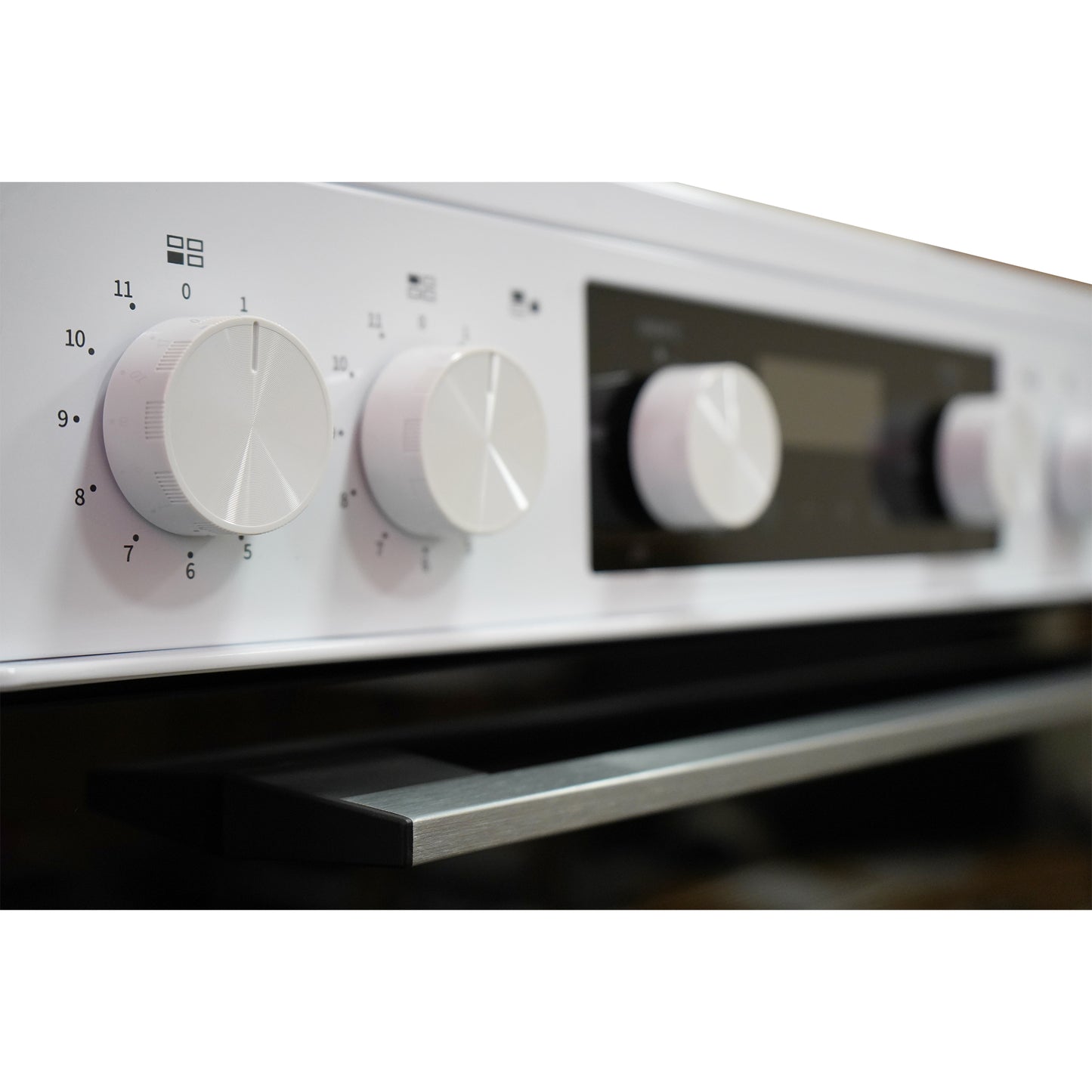 Montpellier MDAFCD60FW 60cm Ceramic Double Cooker in White