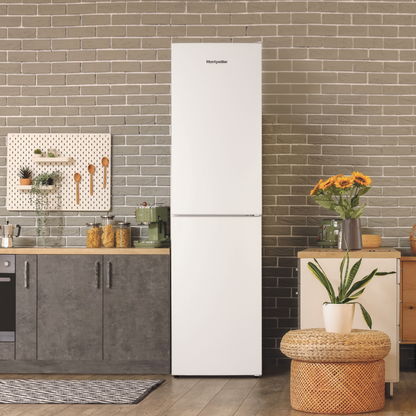 Montpellier MDALF20055W 204cm Tall Low Frost Fridge Freezer in White