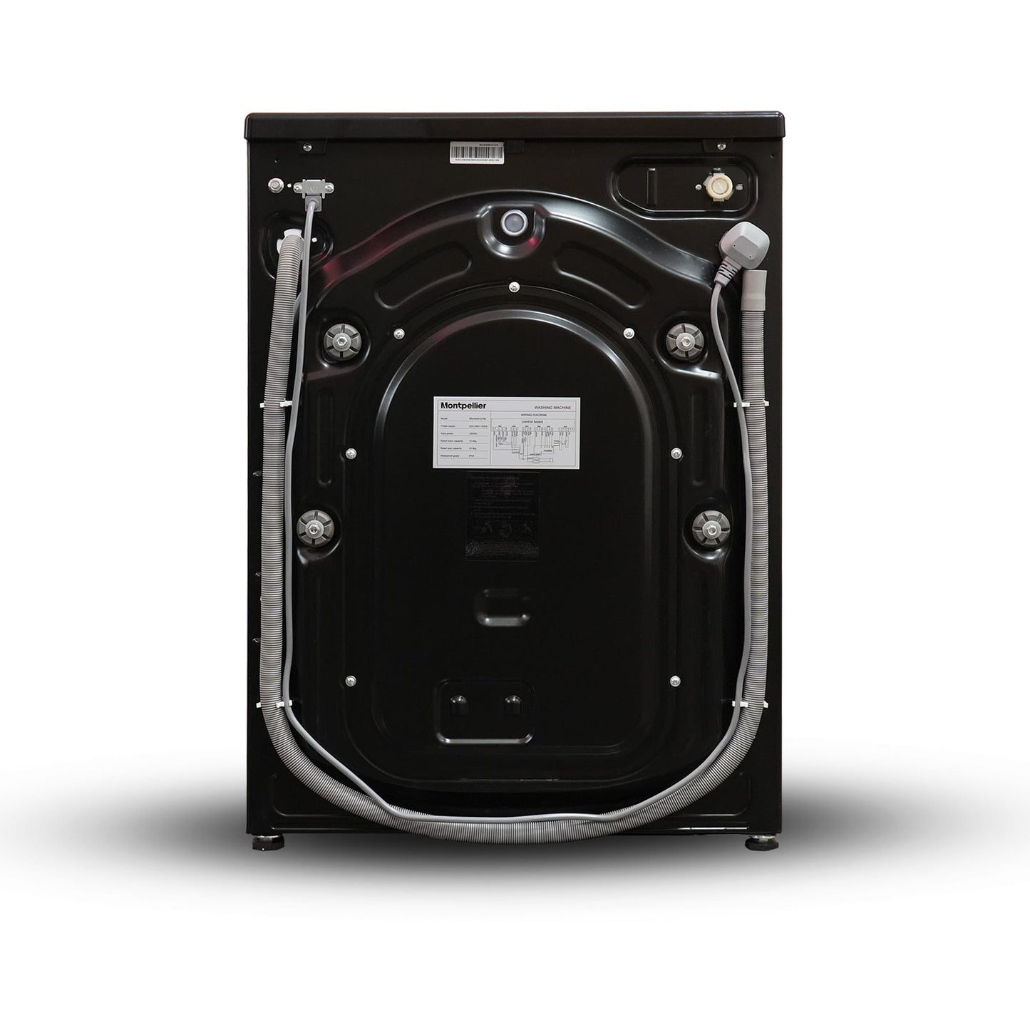 Montpellier MDAWM1014K 10kg 1400rpm Washing Machine in Black