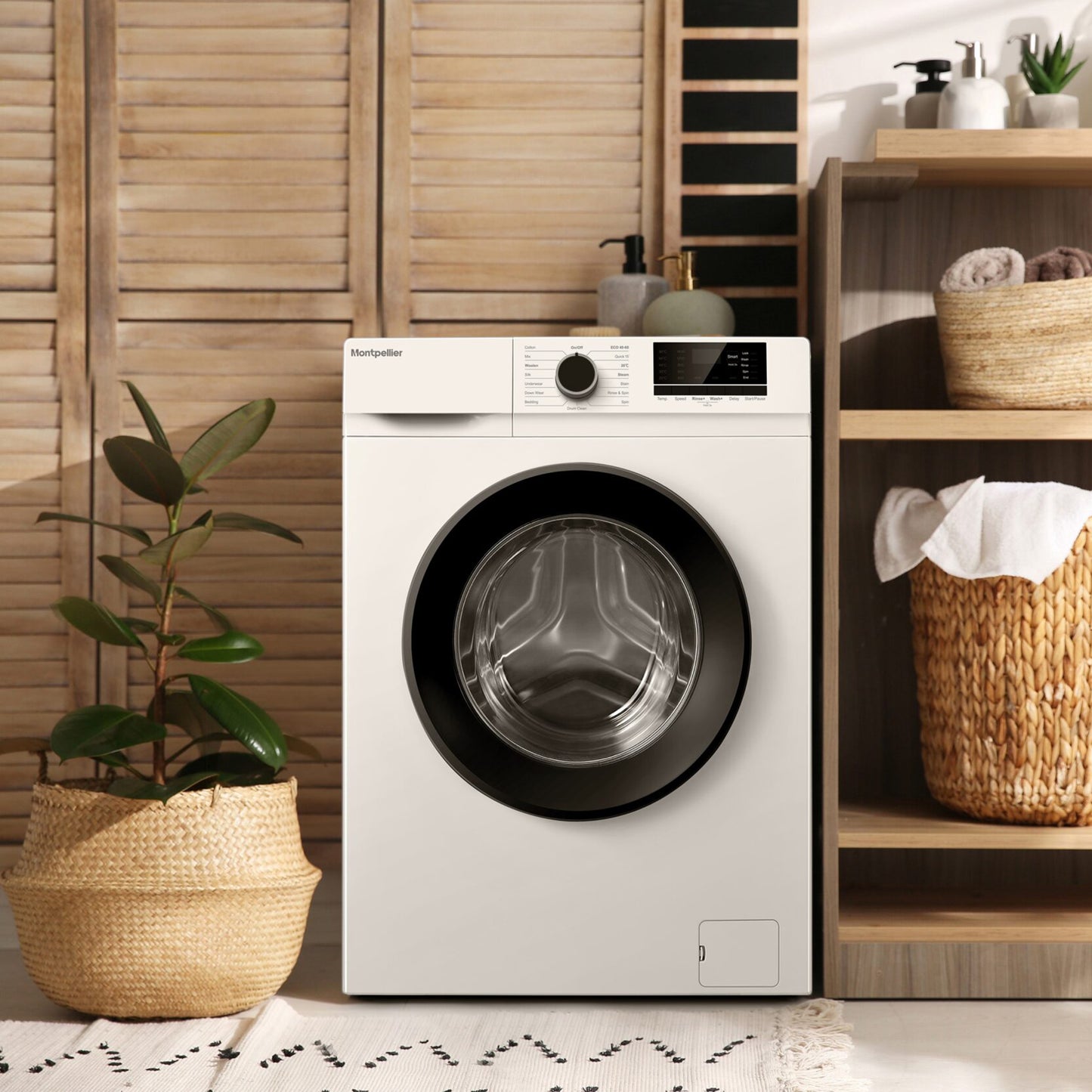 Montpellier MDAWM1014W 10kg 1400rpm Washing Machine in White