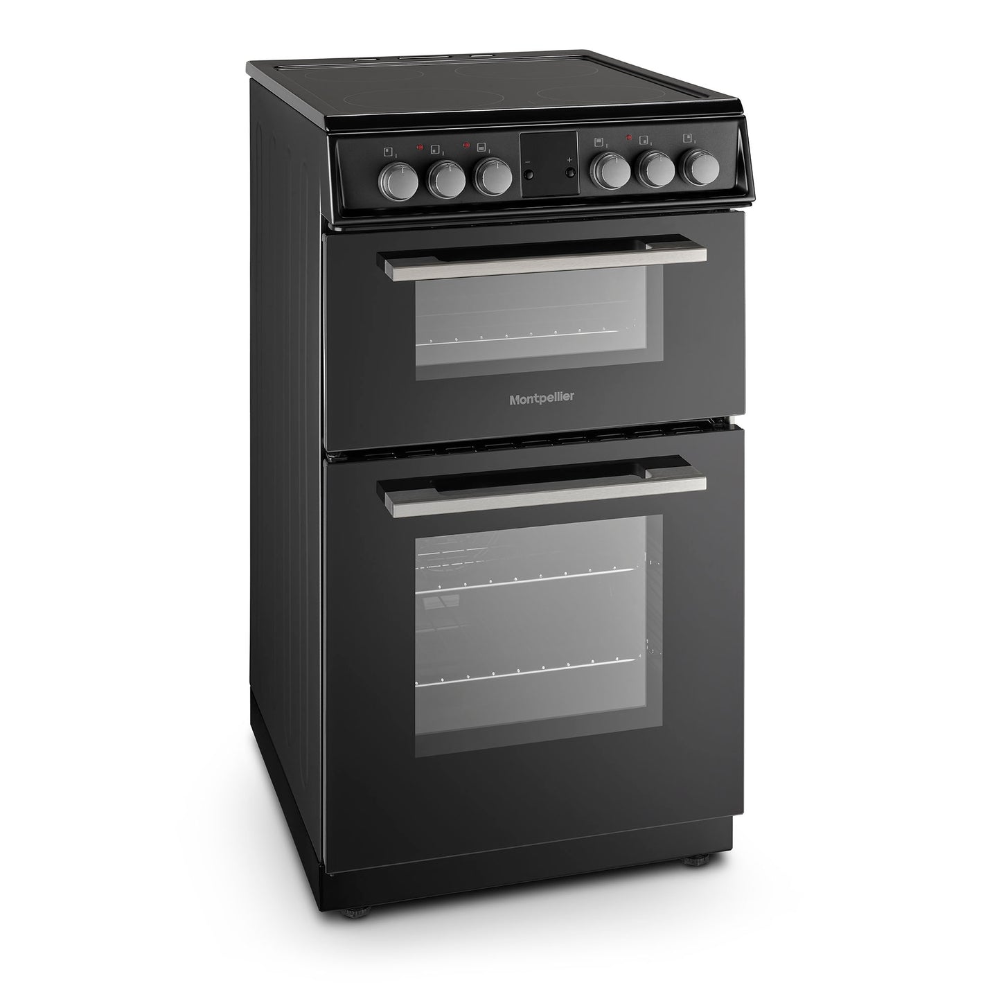 Montpellier MDOC50FK 50cm Double Ceramic Cooker in Black