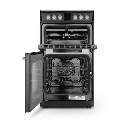 Montpellier MDOC50FK 50cm Double Ceramic Cooker in Black