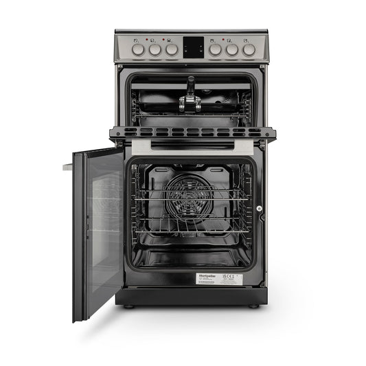 Montpellier MDOC50FS 50cm Double Ceramic Cooker in Silver
