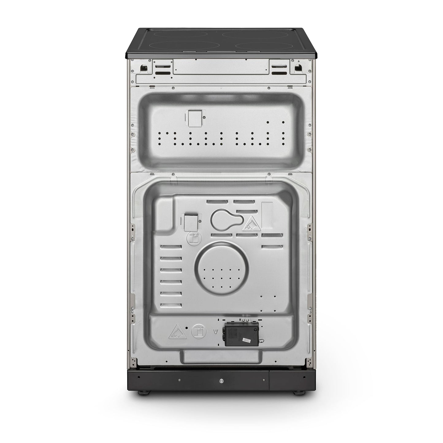 Montpellier MDOC50FS 50cm Double Ceramic Cooker in Silver