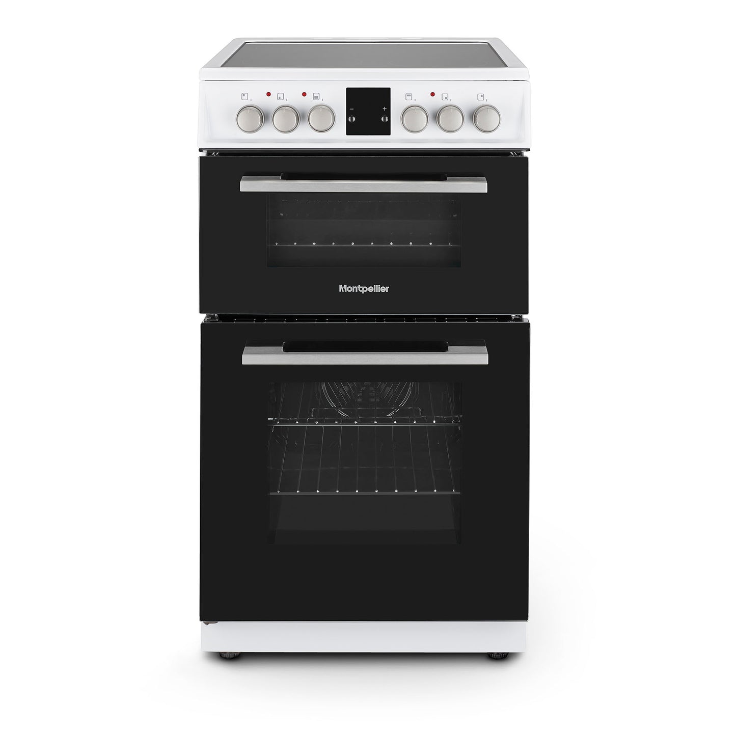 Montpellier MDOC50FW 50cm Double Ceramic Cooker in White