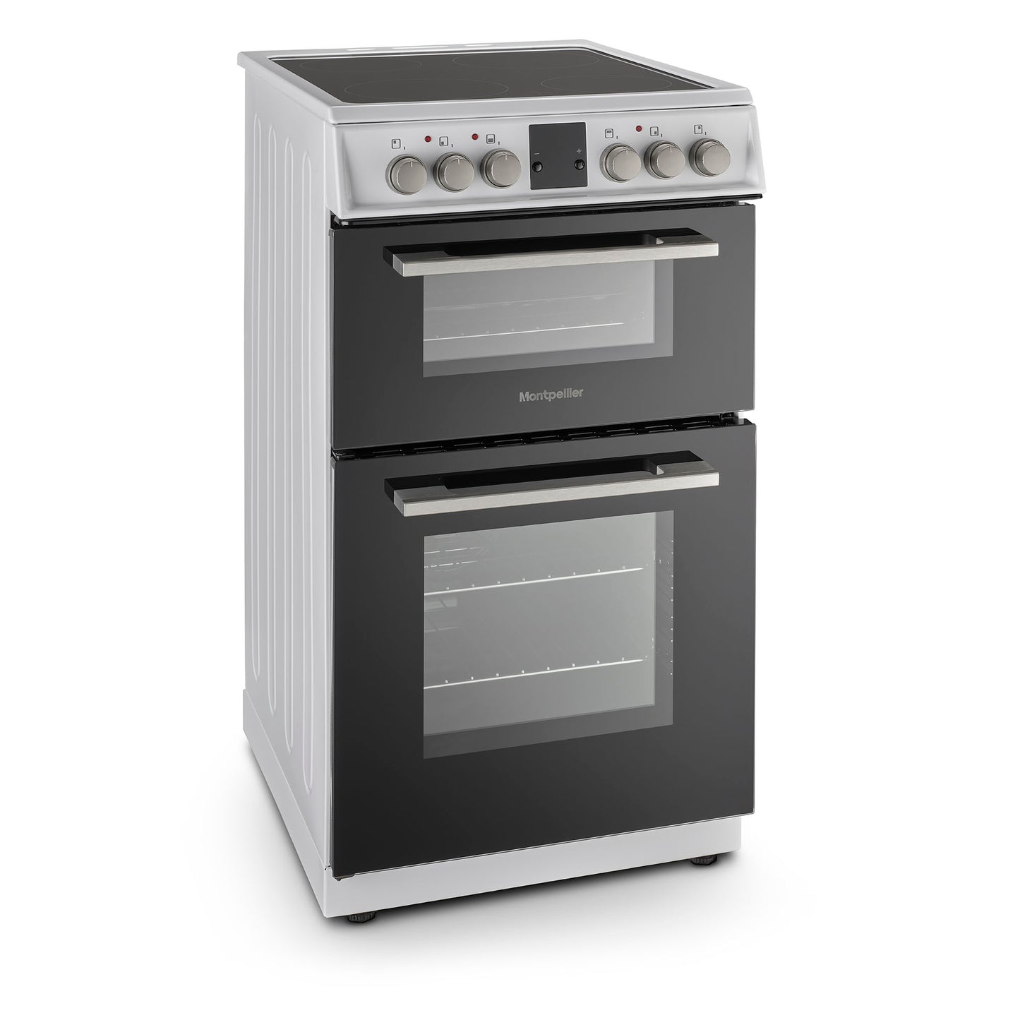 Montpellier MDOC50FW 50cm Double Ceramic Cooker in White