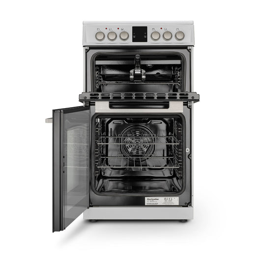 Montpellier MDOC50FW 50cm Double Ceramic Cooker in White