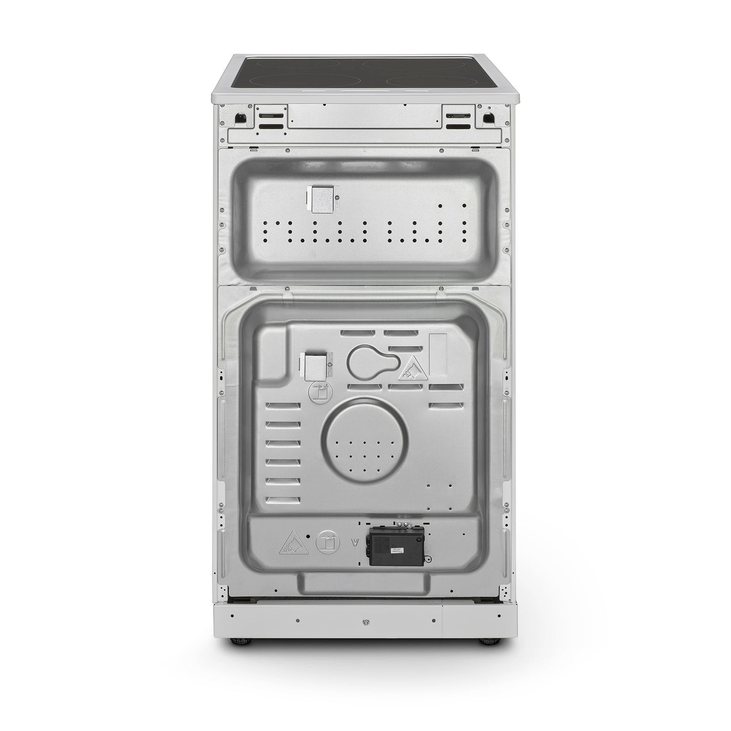 Montpellier MDOC50FW 50cm Double Ceramic Cooker in White