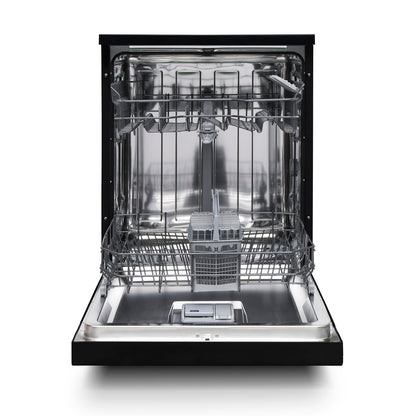 Montpellier MDWD1354K 60cm Freestanding Dishwasher in Black
