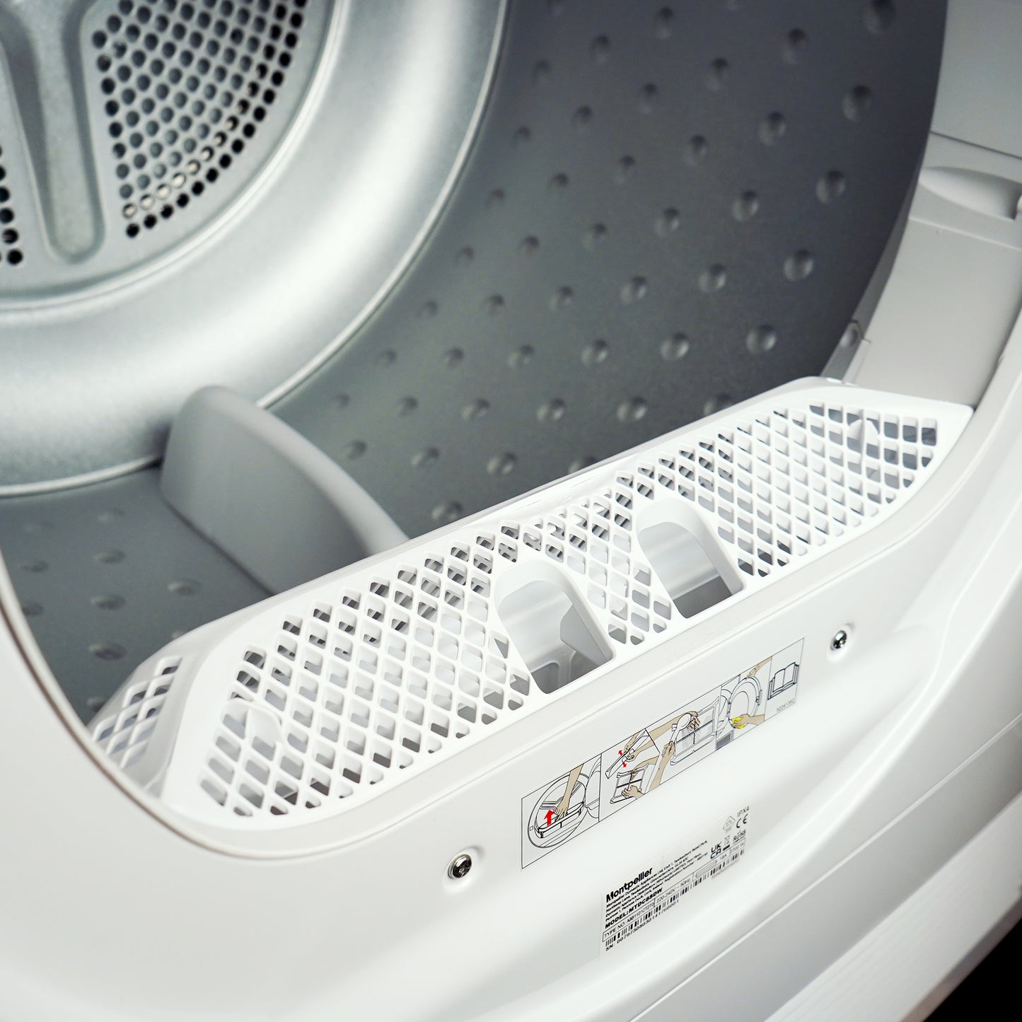 Montpellier MTDC8SDW 8Kg Condenser Sensor Dry Tumble Dryer in White