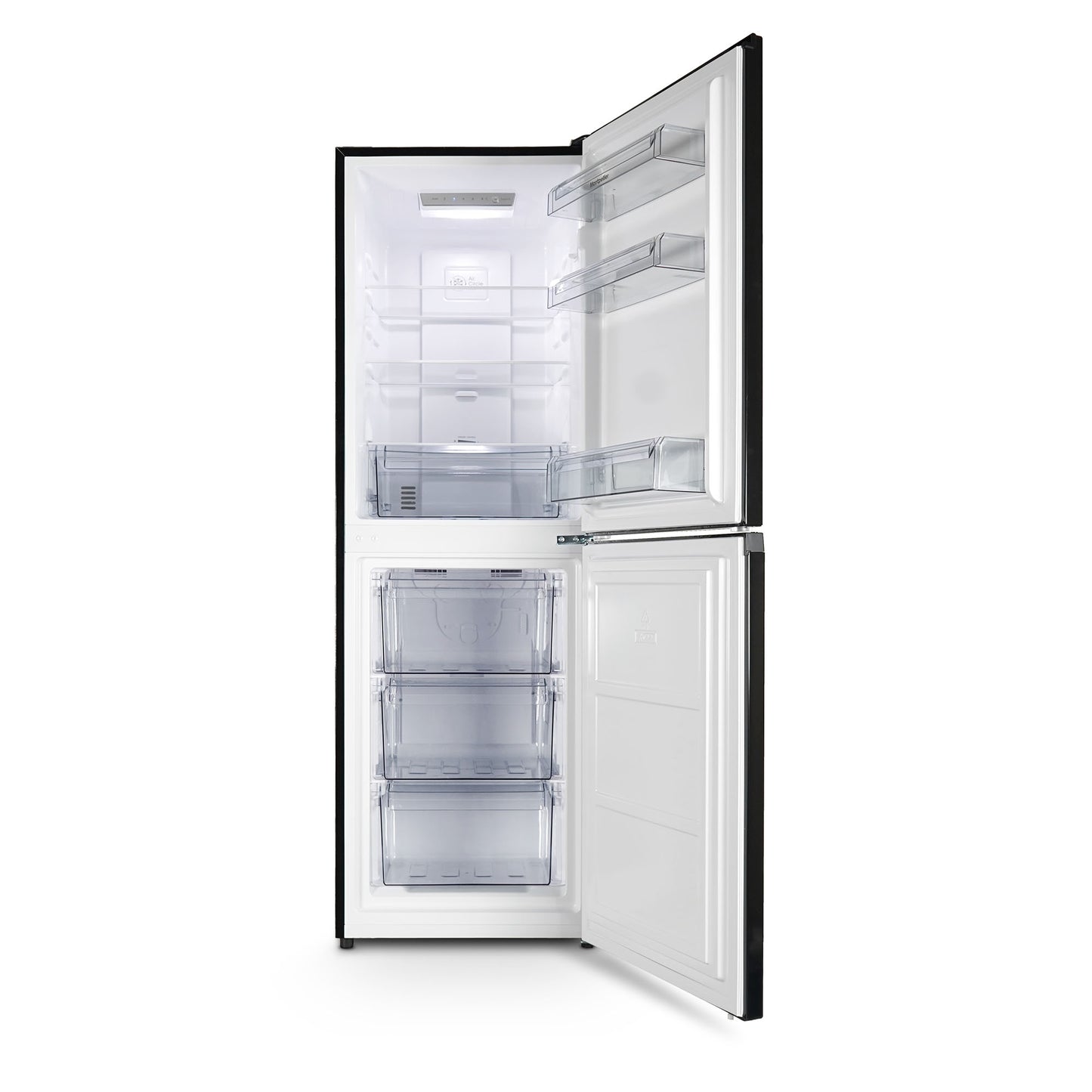 Montpellier MNF167EBK No Frost Fridge Freezer in Black