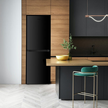 Montpellier MNF167EBK No Frost Fridge Freezer in Black