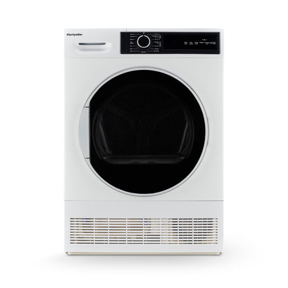 Montpellier MTDC8SDW 8Kg Condenser Sensor Dry Tumble Dryer in White