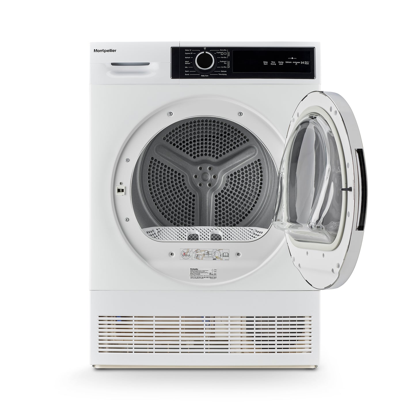 Montpellier MTDC8SDW 8Kg Condenser Sensor Dry Tumble Dryer in White