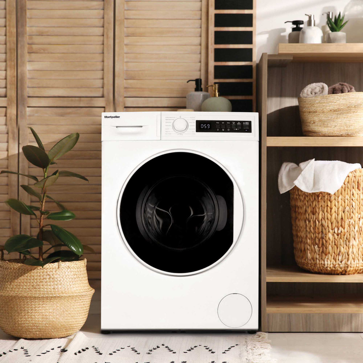 Montpellier MWD8514W Freestanding Washer Dryer in White